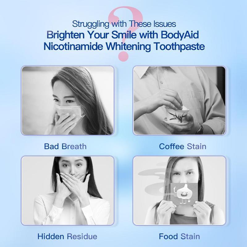 BodyAccelNiacinamide Whitening Toothpaste-B