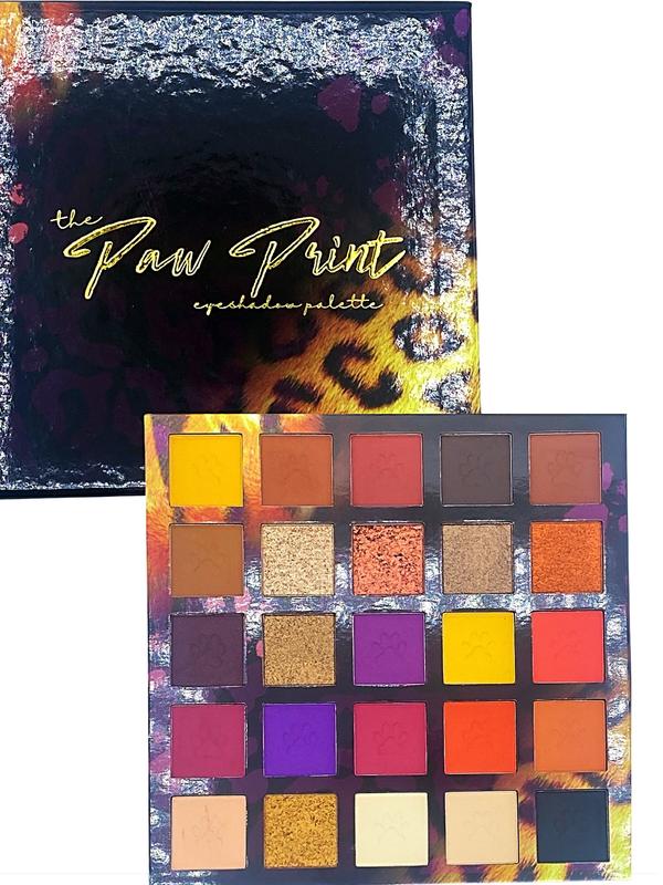 The Paw Print Eyeshadow Palette Matte Creamy Mettalic Satin Glitter