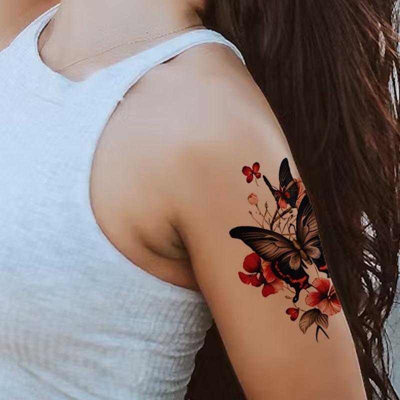 Temporary tattoo stickers, for girls, on the arm, on the thigh, on the chest, on the calf