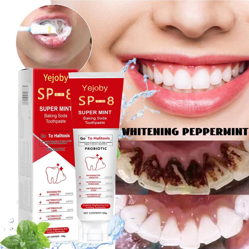 [Upgraded Version] SP-8 whitening Toothpaste, Super sp8 brightening Oral probiotic, sp 8 Bright White Toothpaste for Stain Removing, Fresh Breath & Teeth Health  Whitening Solution Effect is better than SP-6 and SP-7,SP-8 SP-6 SP-4 sp-8 sp-6 sp8 SP-10