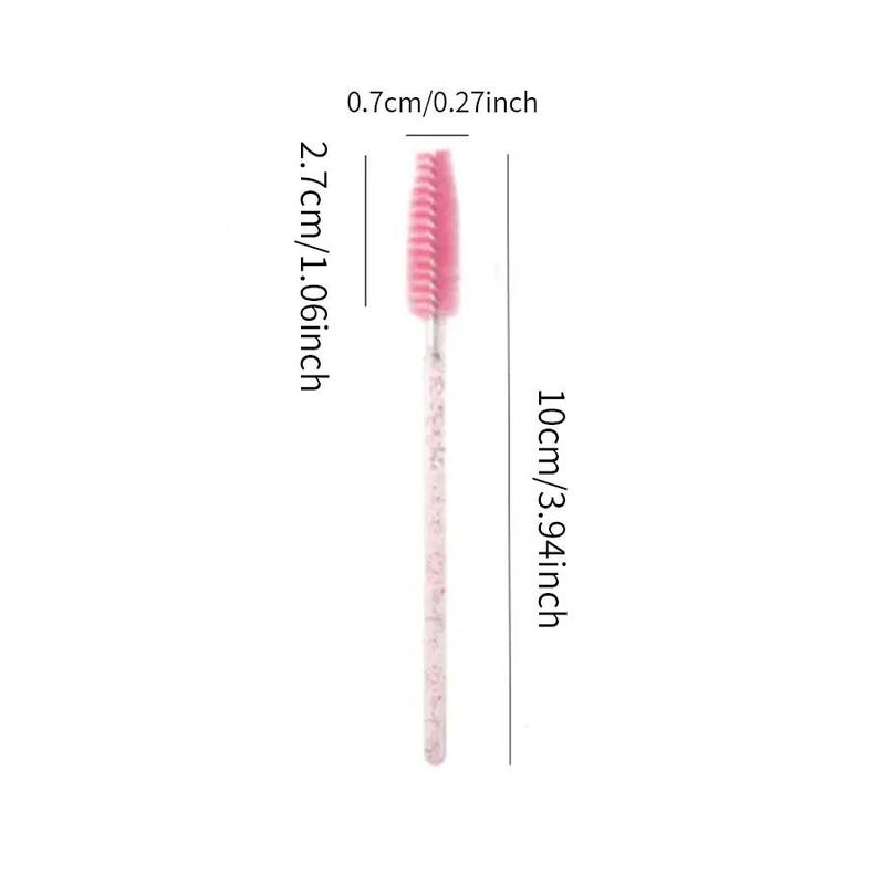 Disposable Eyelash Eyebrow Brush, 50pcs Adjustable Arc Eyelash Spoolie Brush, Mascara Wands Makeup Brushes, Eyelash Extensions Brush, Makeup Brush Tool, Eye Makeup Product, Christmas, Christmas Gift