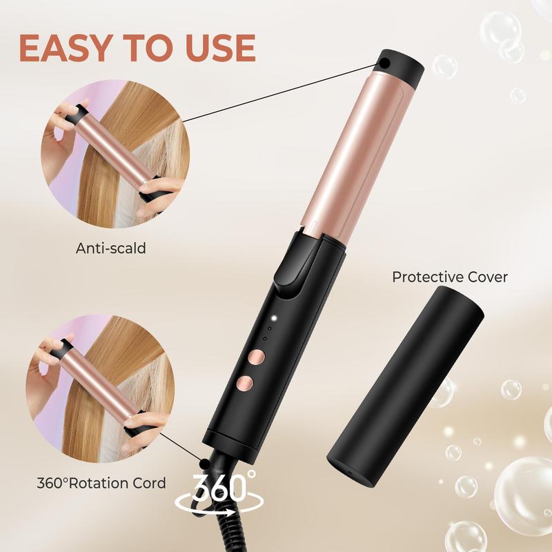 Electric Heated Hair Curler with Protective Cover, Fast Heating Hair Curling Iron, Professional Hair Styling Tools for Women, Hairdressing Accessories