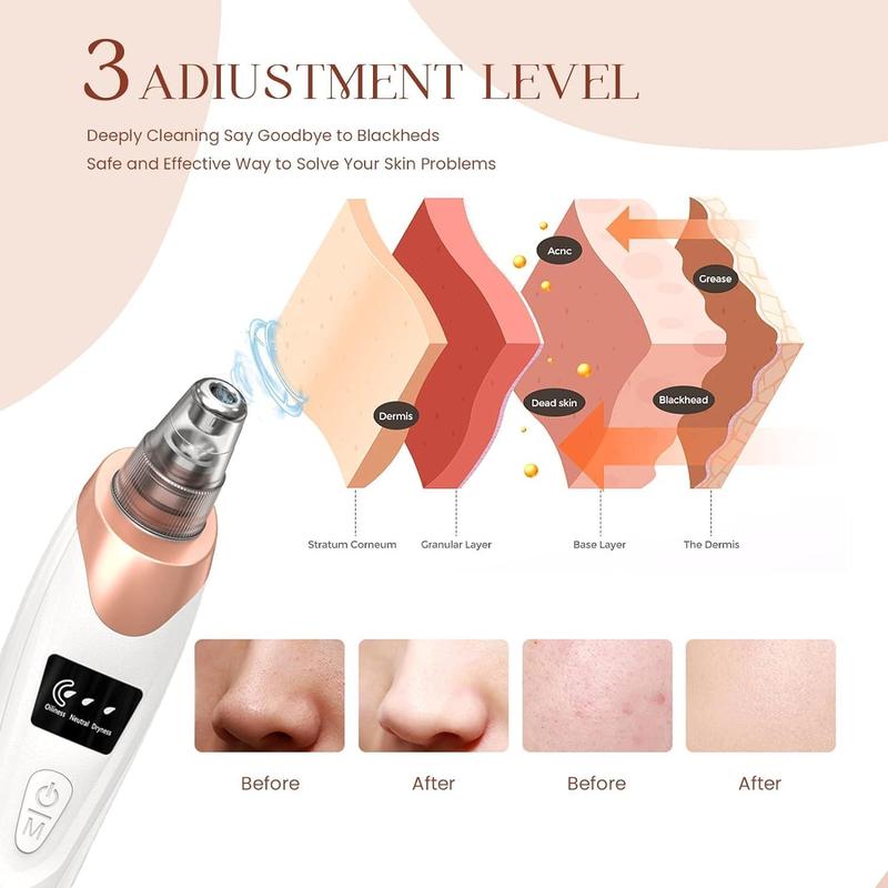 2024 Newest Blackhead Remover Pore Vacuum,USB Rechargeable Blackhead extractor