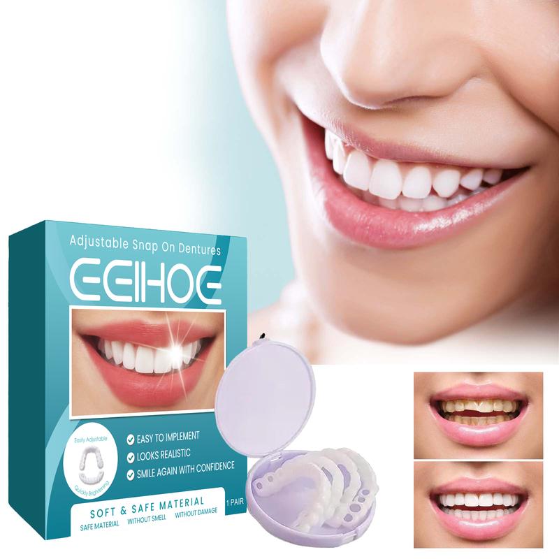 EELHOE Adjustable Buckle Denture, Temporary Fillings Interdental Fillings Orthodontic Denture Kits