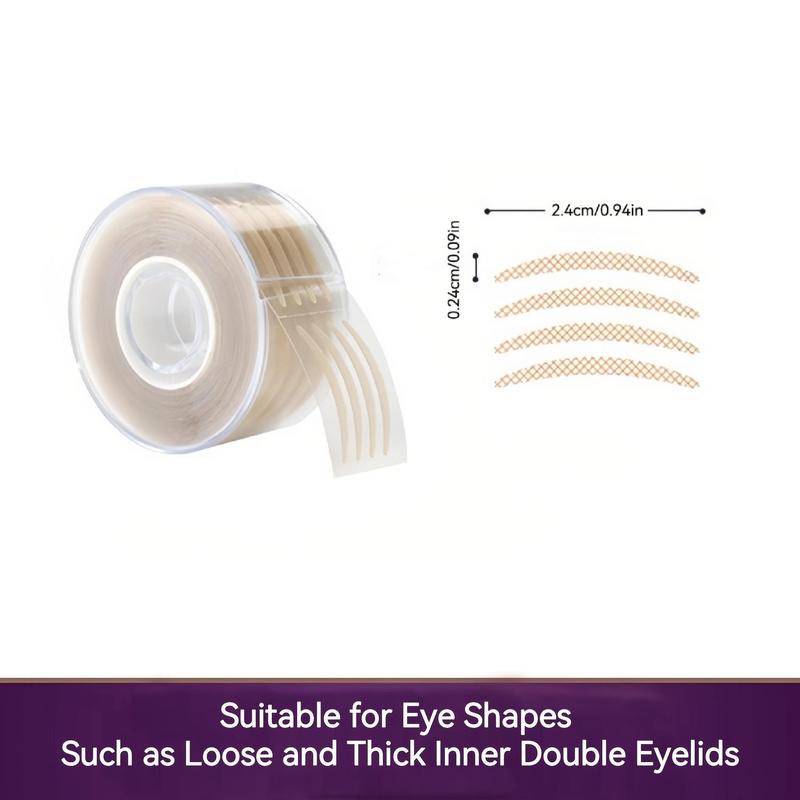 Natural Double Eyelid Sticker, 600pcs roll Eye Lift Strips, Adhesive Stickers Eyelid Stripes, Invisible Eyelid Patches for Women Eye Makeup, Christmas Gift