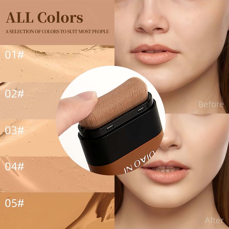 Long-lasting Concealer with Soft Brush Head, 1 Count Smooth Skin Concealer, Lightweight Formula To Enhance Your Natural Glow