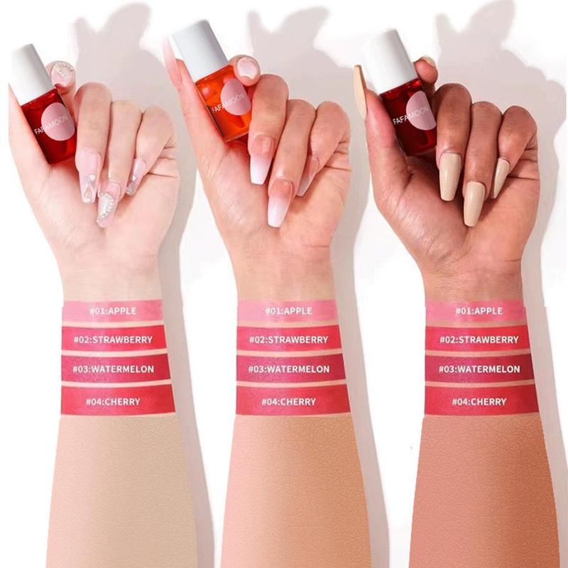 Long Lasting Lip Gloss, 4 Counts set Moisturizing Liquid Lipstick, for All Occasions Lip Makeup, Daily Makeup Supplies for Women