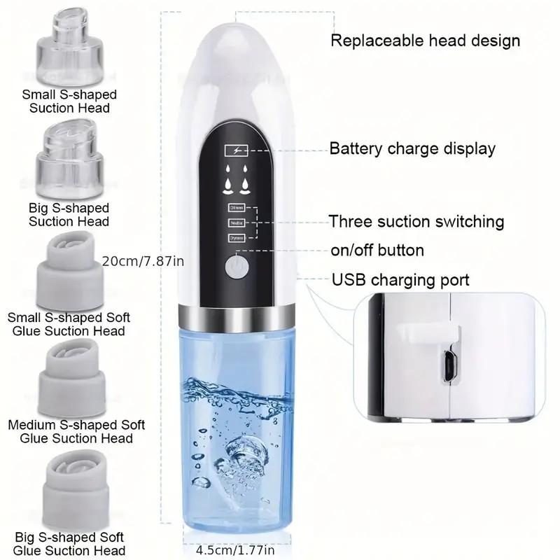 Electric Vacuum Blackhead Acne Pore Cleaner For Deep Skin Cleaning And Beauty Care, Facial Pore Cleanser, Gifts For Women