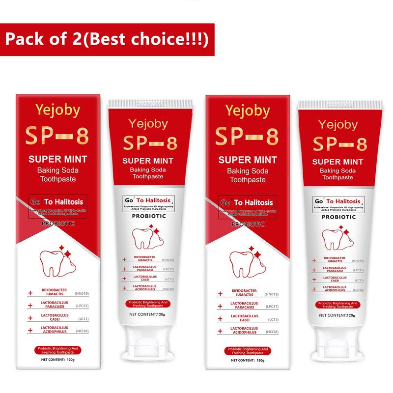 [Upgraded Version] SP-8 whitening Toothpaste, Super sp8 brightening Oral probiotic, sp 8 Bright White Toothpaste for Stain Removing, Fresh Breath & Teeth Health  Whitening Solution Effect is better than SP-6 and SP-7,SP-8 SP-6 SP-4 sp-8 sp-6 sp8 SP-10