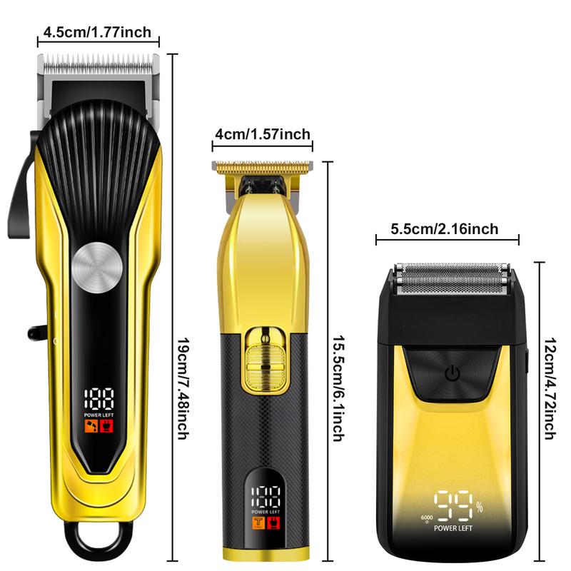 Electric Hair Clipper Trimmer Kits for men, Electric Shavers Razor & Beard Trimmer, Professional Cordless Rechargeable Barber Set, Gifts for Men