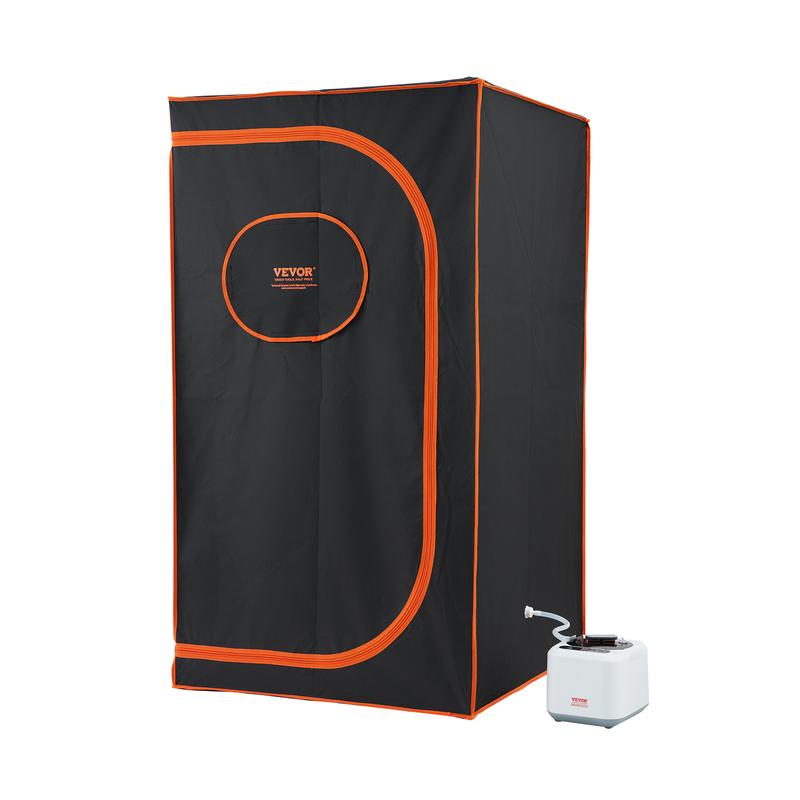 VEVOR Portable Steam Sauna Tent Full Size, 1000W Personal Sauna Blanket Kit for Home Spa, Detoxify & Soothing Heated Body Therapy, Time & Temperature Remote Control With Floor  Mat