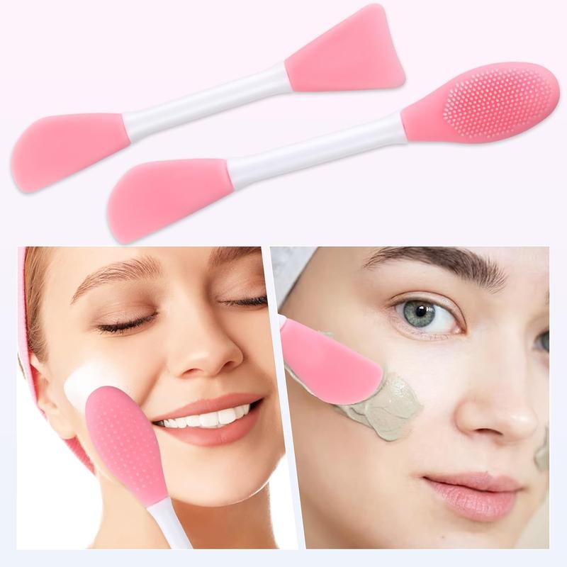 Makeup Tool Set, 8 Counts set Hair Band & Silicone Nose Brush & Makeup Brush & Hair Claw & Brush Cleaning Bowl, Professional Makeup Tools for Women