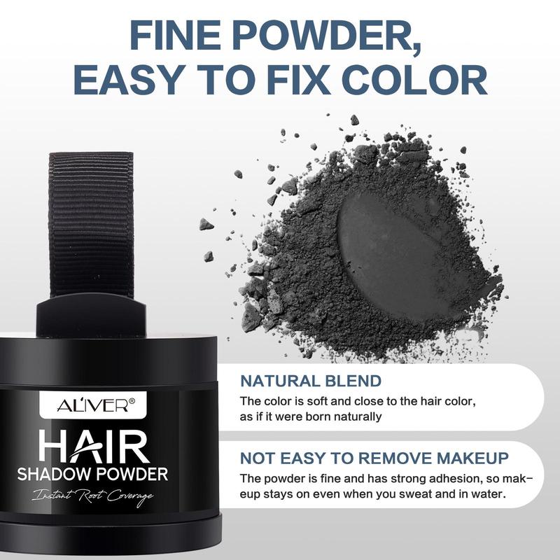 Hair Shadow Powder, 1 Box Long Lasting Waterproof Hair Powder with Mirror, Professional Hair Styling Product for Men & Women, Christmas Gift