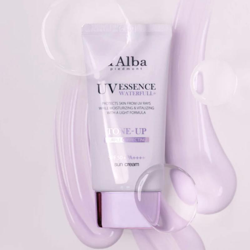 [d'Alba] Waterfull UV Essence Tone Up Sun Cream Purple Correcting SPF 50+ PA++++ 50ml Facial Skincare