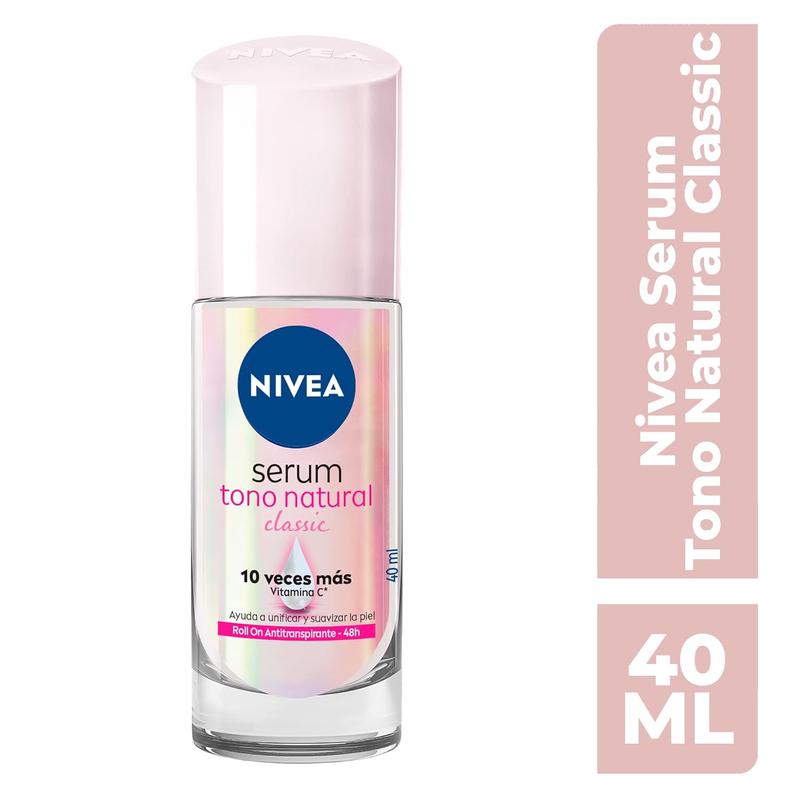 Nivea Natural Tone Extra Whitening Serum Antiperspirant Deodorant Roll On 40ml