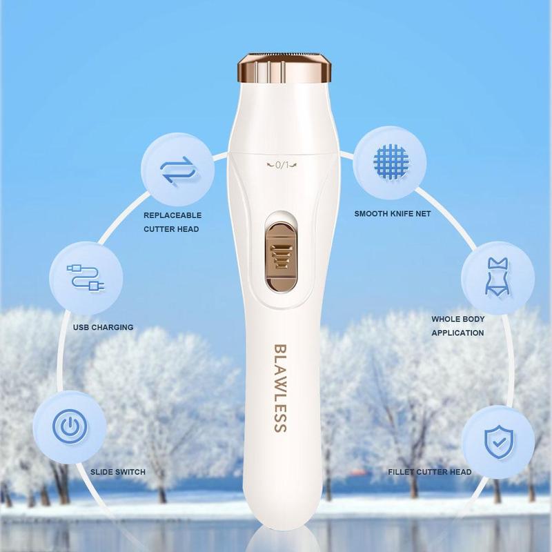 3 in 1 Electric Hair Removal Kit, 1 Box USB Rechargeable Facial, Nose & Full Body Trimmer for Women, Perfect Gift for Her