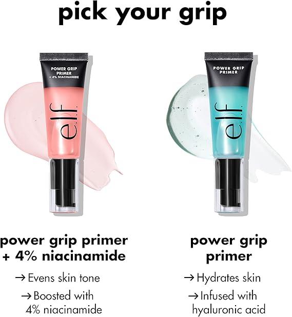 Hydrating Power Grip Primer for Smoothing Skin & Gripping Makeup, Gel-Based Face Primer - Moisturizer, 0.811 Fl Oz (24 ml.) - Cosmetic