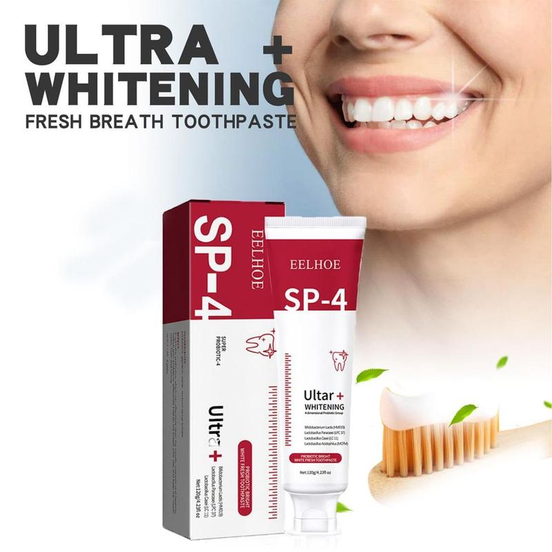 Sp-4 Toothpaste, Probiotic Toothpaste, Brightening and Stain Removing Toothpaste, Natural Teeth Agent, Fresh Breath, Natural Smile