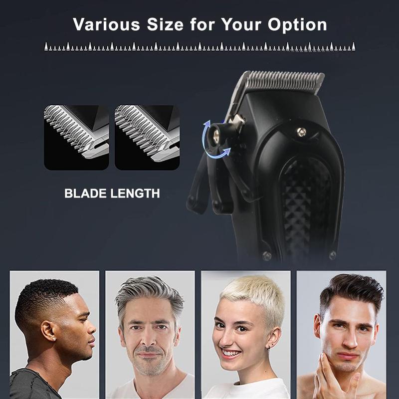 Professional Hair Clipper Kit, 1 Box LCD Smart Display Hair Trimmer & Accessories, Hair Trimmer for Men, Barber, Stylist, Barbershop, Salon