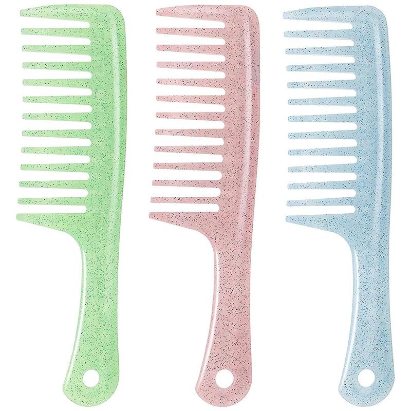 Solid Color Haircare Wide Tooth Comb, Anti-static Big Tooth Comb, Plastic Styling Comb, Hair Comb For Home Daily Use, Professional Heatless Styling Tools