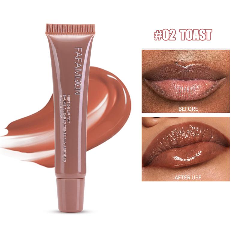 Lip Gloss Oil Shiny Tinted Lip Oil Glossy Nourishing and Moisturising Tinted Lip Gloss