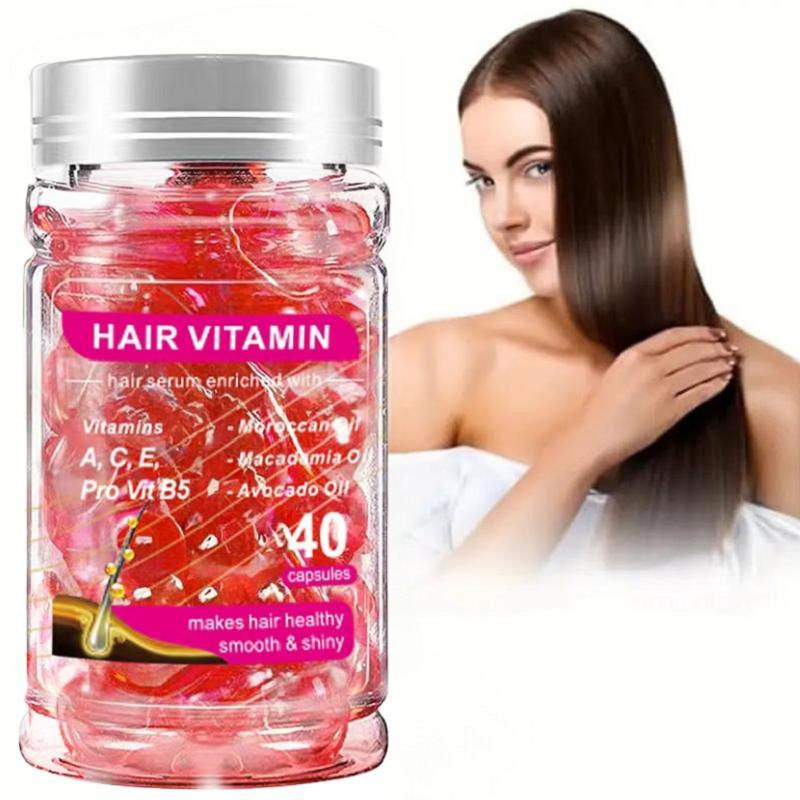 Nourishing Hair Vitamin Capsule, 3 Bottles Moisturizing Hair Care Oil Capsule for Strengthening Hair, Hair Care Product for Women, Christmas Gift