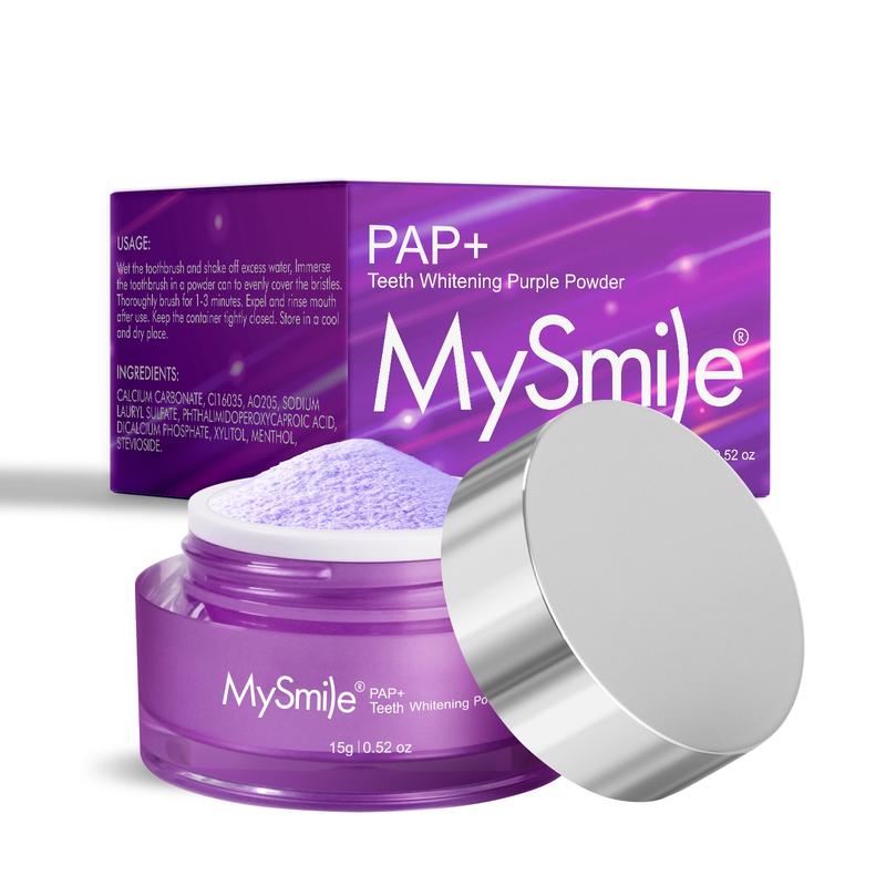 MySmile Pap Natural Mint Non-Sensitive Teeth Whitening Powder Cavity Prevention Little Foam for Cleaning Tooth Fresh Breath Care Oral Alternative Fluoride Free Toothpaste Black Friday Christmas Deal(Result May Vary)