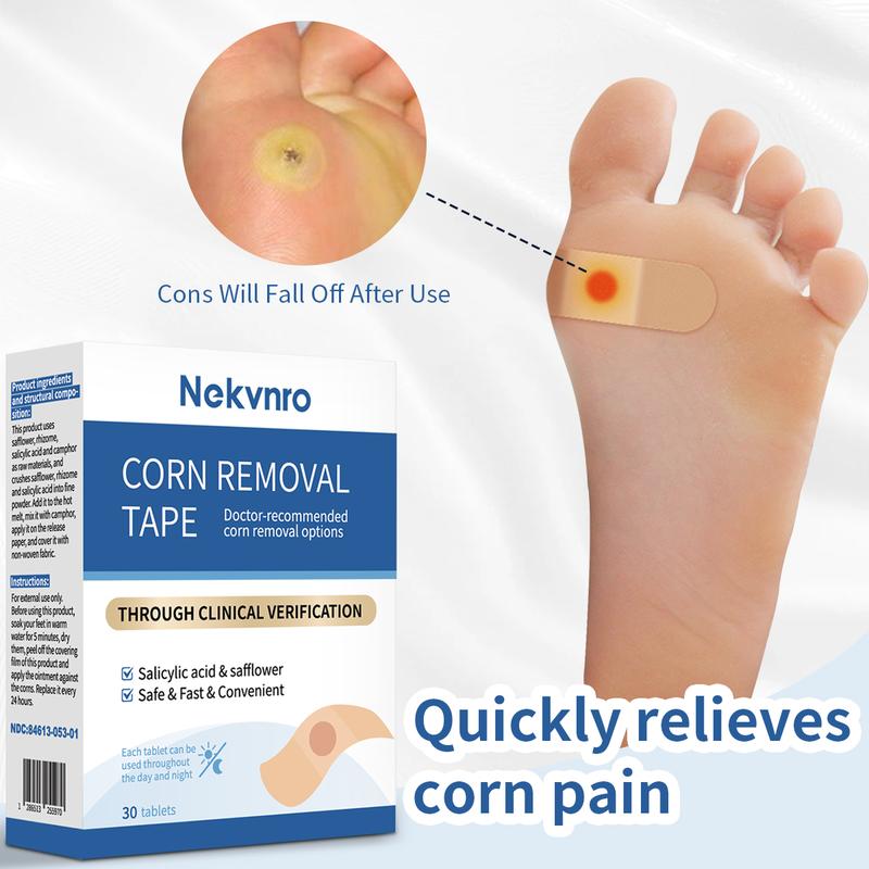 Nekvnro Corn patch 30 pieces of old callus, dead skin, callus, corn plaster, hand and foot corn patch care