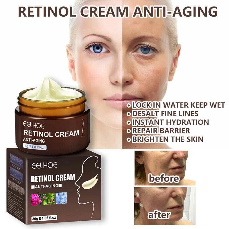 EELHOE Retinol Cream Anti-wrinkle & Anti-aging Retinol Face Cream Firming & Tightening Deep Moisture Hydrate Moisturizer Skincare retinol