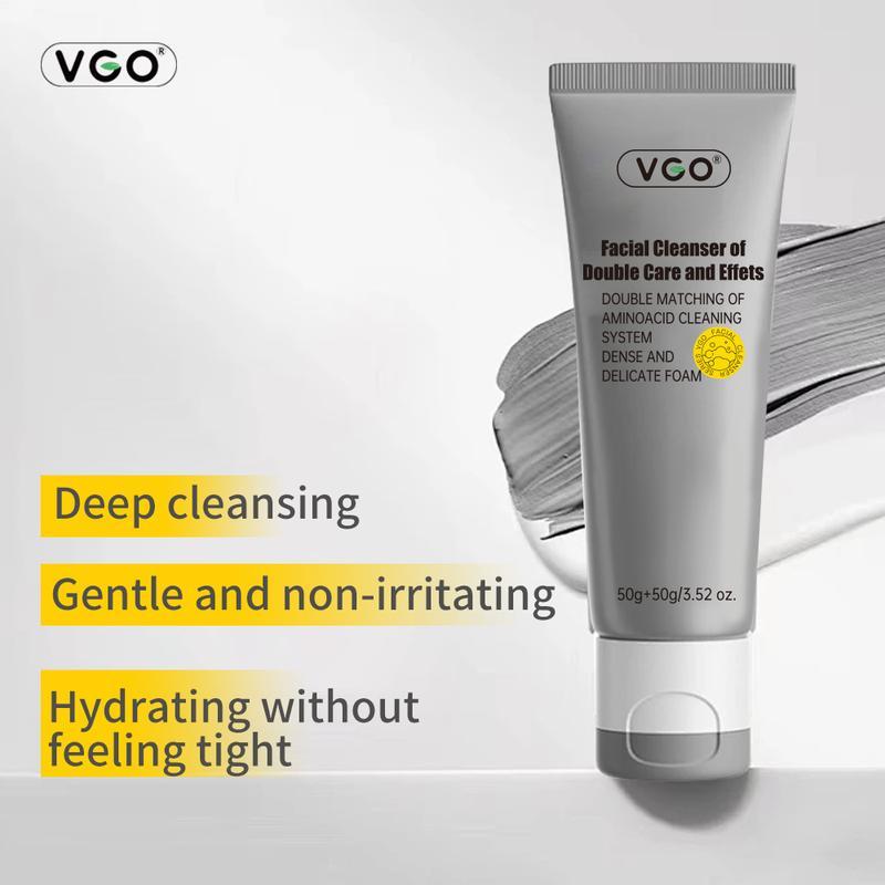 VGO-Facial Cleanser of Double Care and Effets Cleanser Oil control One tube has many benefits Cleansing Skin Care Kits