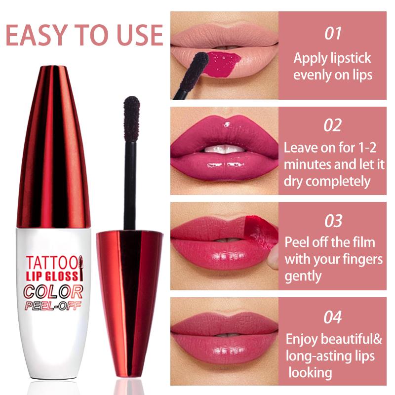 Tear lipstick, Korean lip gloss, natural moisturizing, not easy to fall out, multi-purpose lip and cheek tones, non-stick cup, lightweight, Valentine's Day color bright moisturizing makeup matte lip glaze moisturizing moisturizing Lip Care