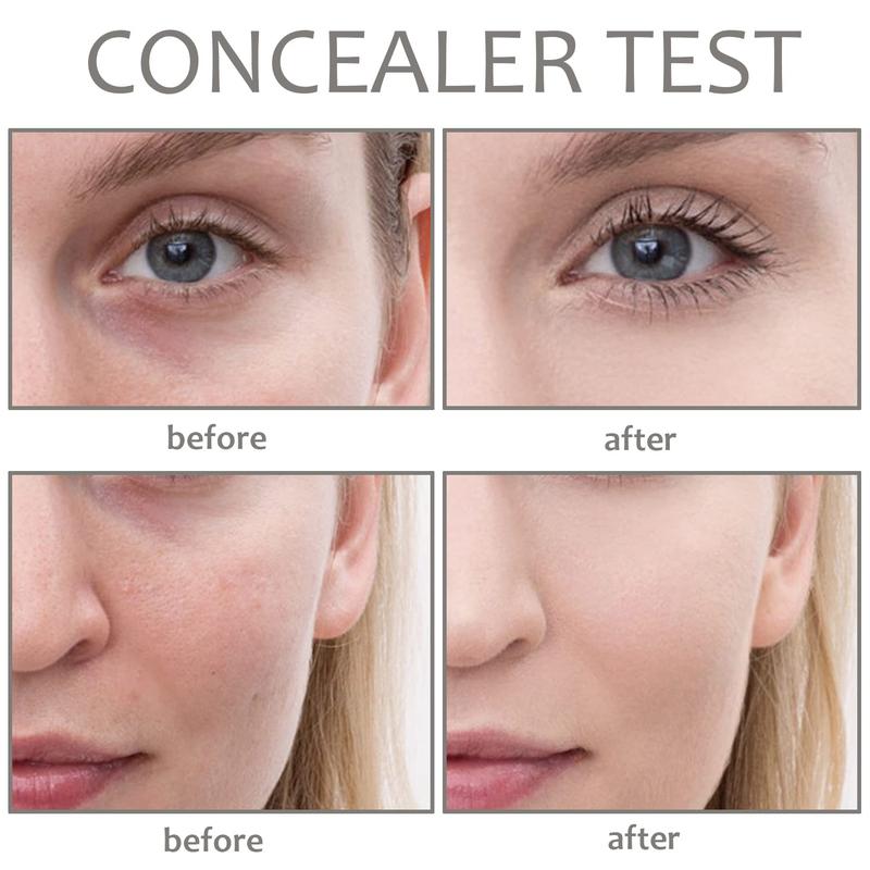 Concealer Contour Palette, 6 In 1 Color Correcting Concealer Contour Makeup Palette, Contouring Foundation Highlighting Makeup Kit for Dark Circles, Blemish With 2 Packs Brush (1#), New Year's gift