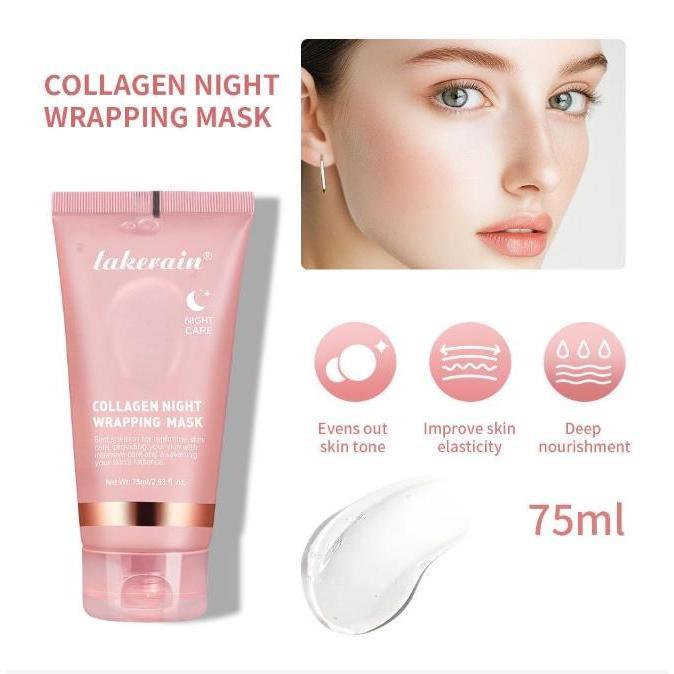 Collagen Night Tear firming Wrap mask, moisturizes and tightens skin, reduces relaxation, increases skin elasticity and hydration care.