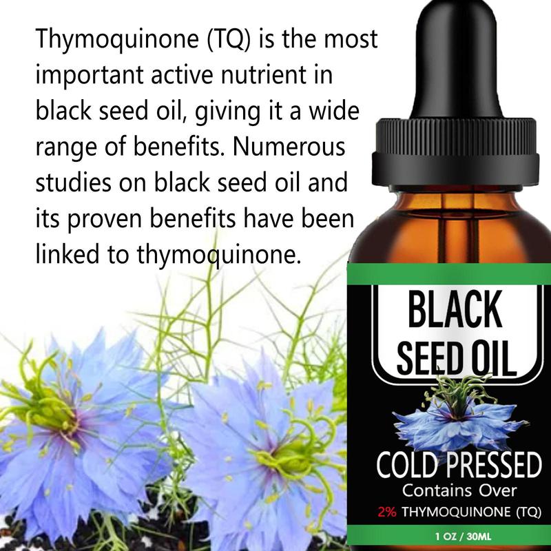 Nourishing Black Seed Oil for Hair, Eyelashes, Nails, Natural Skin Care Oil for Daily Use, Multi-use Skin Care Massage Essential Oil for Face & Body