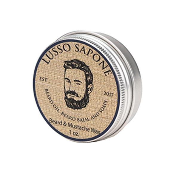 Beard and Mustache Wax by Lusso Sapone with scent and size options