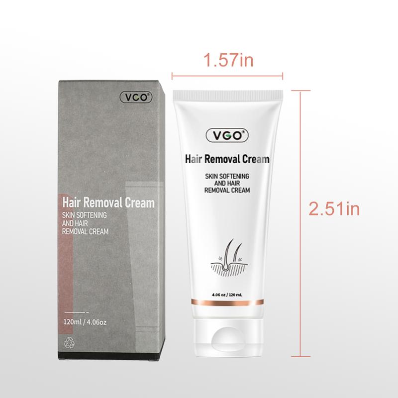 (3PCS) VGO Hair Removal Cream for Women & Men Painless Bikini Hair Removal Gel Hair Removal Lotion for Unwanted Hair, All Skin Types