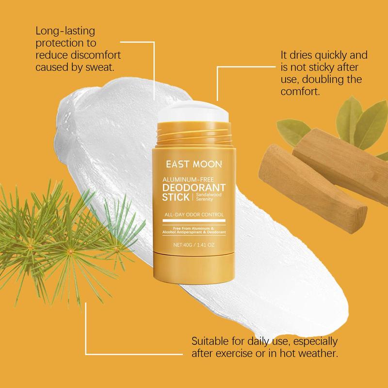 Deodorant Stick, 1 2 Counts Natural Long Lasting Refreshing Body Deodorant Stick, Portable Body Care Product for Women & Men Daily Use