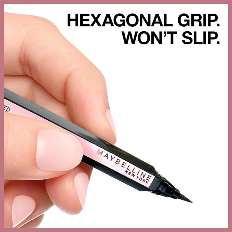 Hyper Easy Liquid Pen No-Skip Eyeliner, Satin Finish, Waterproof Formula, Eye Liner Makeup, Pitch Black, 0.018 Fl; Oz