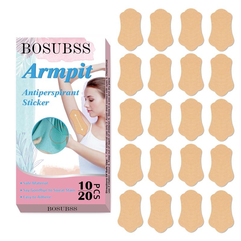 Underarm Anti-perspirant Patch, 10pcs box Thin Portable Breathable Anti-perspirant Patch, Women's Underarm Sticker, Body Care Product