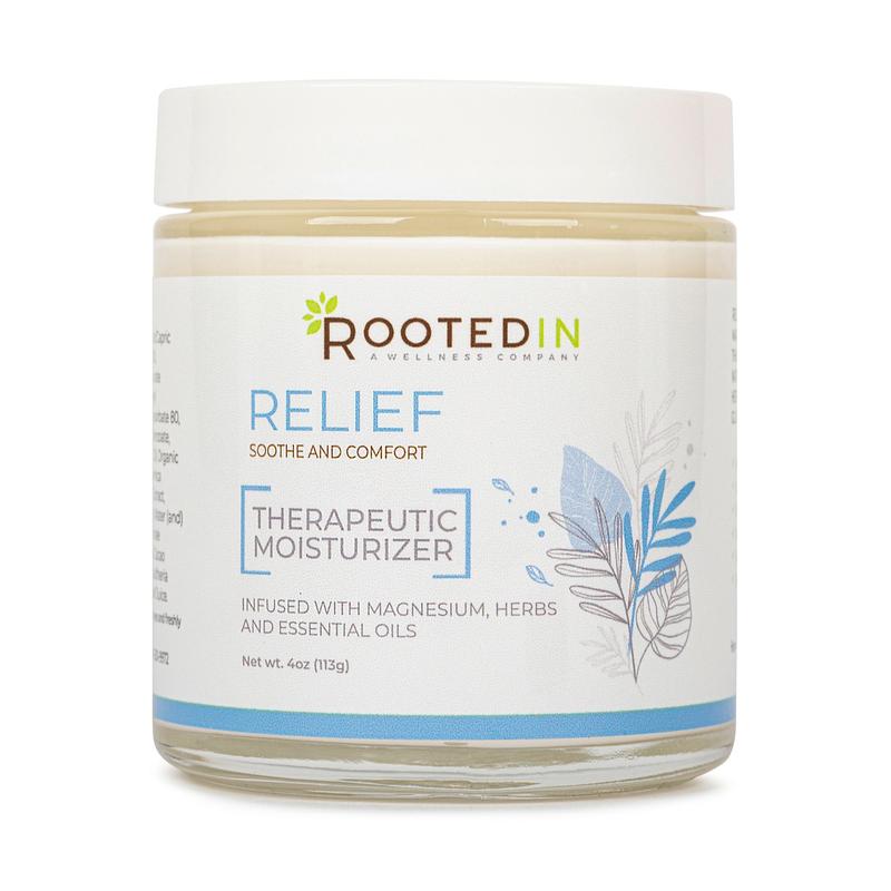 Rooted In Magnesium | Relief Cream for Soreness, Aches & Discomfort | High Magnesium Chloride | Arnica & White Willow Bark | Natural Remedy | Organic Hydrating Comfort Lotions Soothing Relaxing Magnesium Body Care Muscle Recovery Moisturizer Moisturize