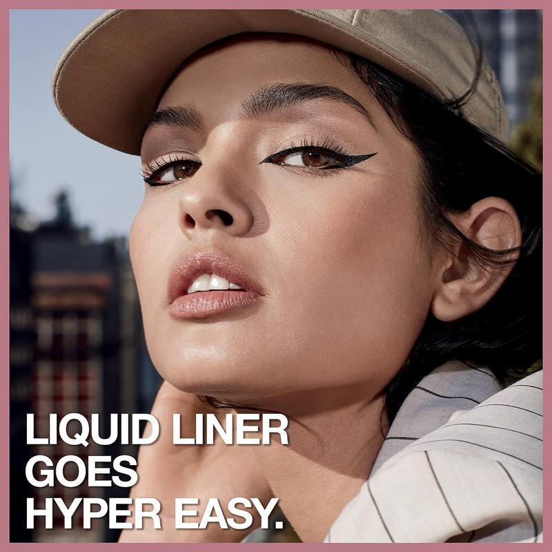 Hyper Easy Liquid Pen No-Skip Eyeliner, Satin Finish, Waterproof Formula, Eye Liner Makeup, Pitch Black, 0.018 Fl; Oz