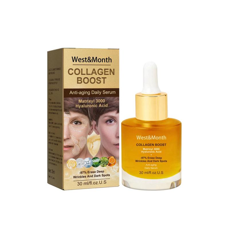 Collagen Serum, 1 Count Moisturizing Facial Essence, Reduce the Look of Age Spots, Replenish the Skin Moisture Barrier for Women and Girls