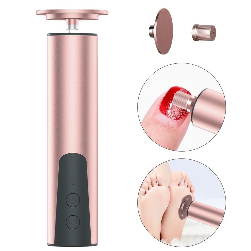 Electric foot scab remover and 20 replaceable sandpaper filling discs, with built-in battery for repeated charging and portable use, electric foot scab remover, Manicure Nail