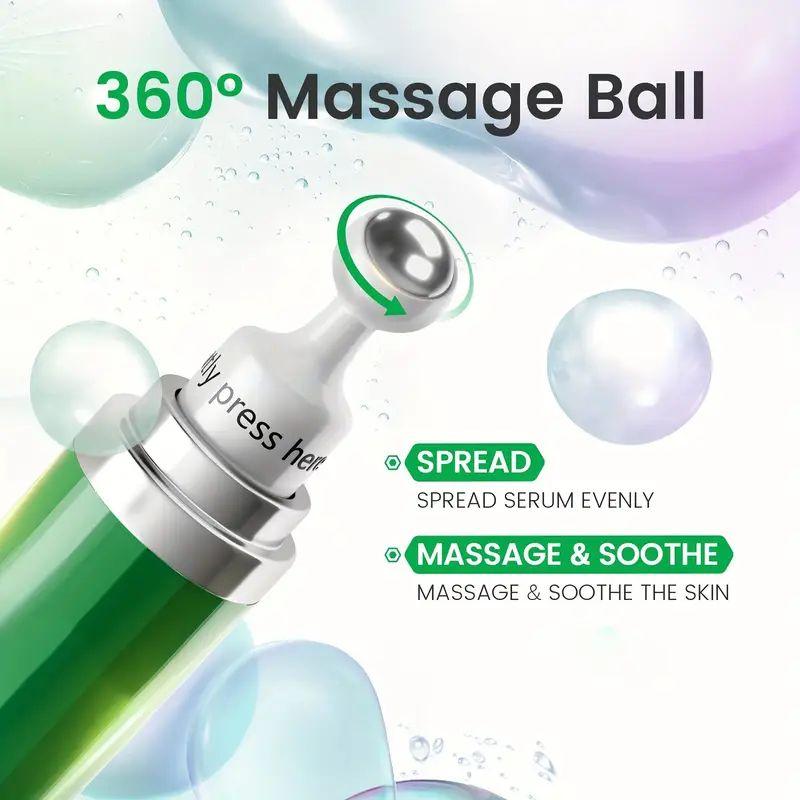 Multi Eye Serum and Eye Roller Cream for Dark Circles and Puffiness with 360° Massage Ball - Net 15g