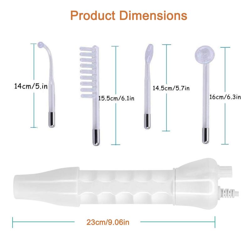 4-in-1 High Frequency Wand, 1 Set Facial Skincare Comfort Electric Massager, High Frequency Machine, Face Hair Massage Comb Stick, Skin Care Machine, High Frequency Hair Comb, Women's Care Products, Halloween Christmas Thanksgiving New Year Gift