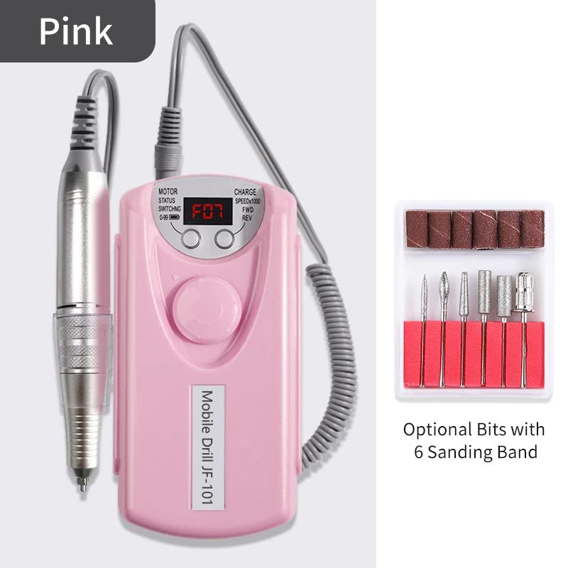 30000rpm Nail Drill Machine Professional Lathe for Nails Milling Cutters Manicure Electric Sander File Drills Gel Motor Polisher