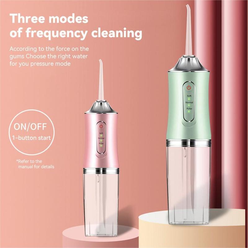 Electric Water Flosser, Portable Rechargeable Oral Irrigator with 4pcs Multifunctional Nozzle for Home & Travel, Personal Oral Care Appliance, Winter & New Year Gift