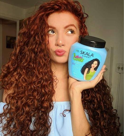 SKALA Hair Type 3ABC Mais Cachos - More Curls Eliminate Anti Frizz, For Curly Hair 2 in 1 Conditioning Treatment Cream and Cream To Comb - 35.2Oz Conditioner Haircare Shampoo Cleansing Pack Comfort