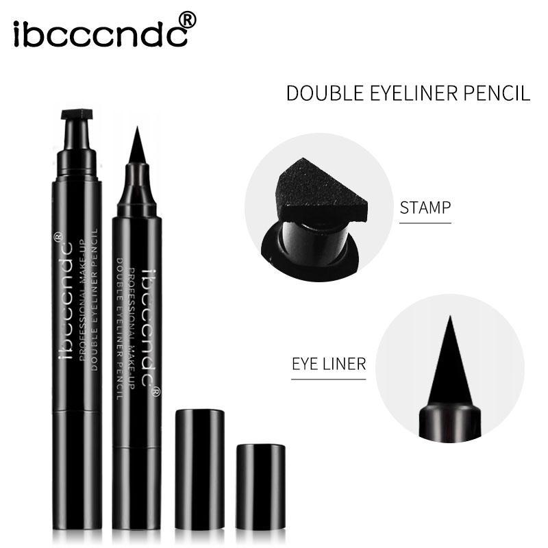 Double-ended Eyeliner Pen, 1 Count Waterproof Long Lasting Eyeliner Pencil, Professional Daily Makeup Supplies