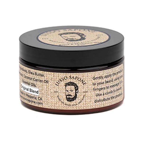 Beard and Mustache Wax by Lusso Sapone with scent and size options